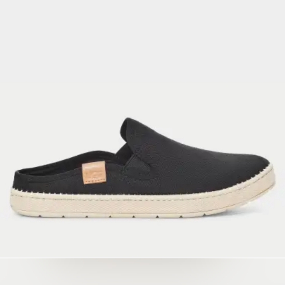 UGG Delu Black Size 8 Women Slip On Mule Casual Shoe Loafer New